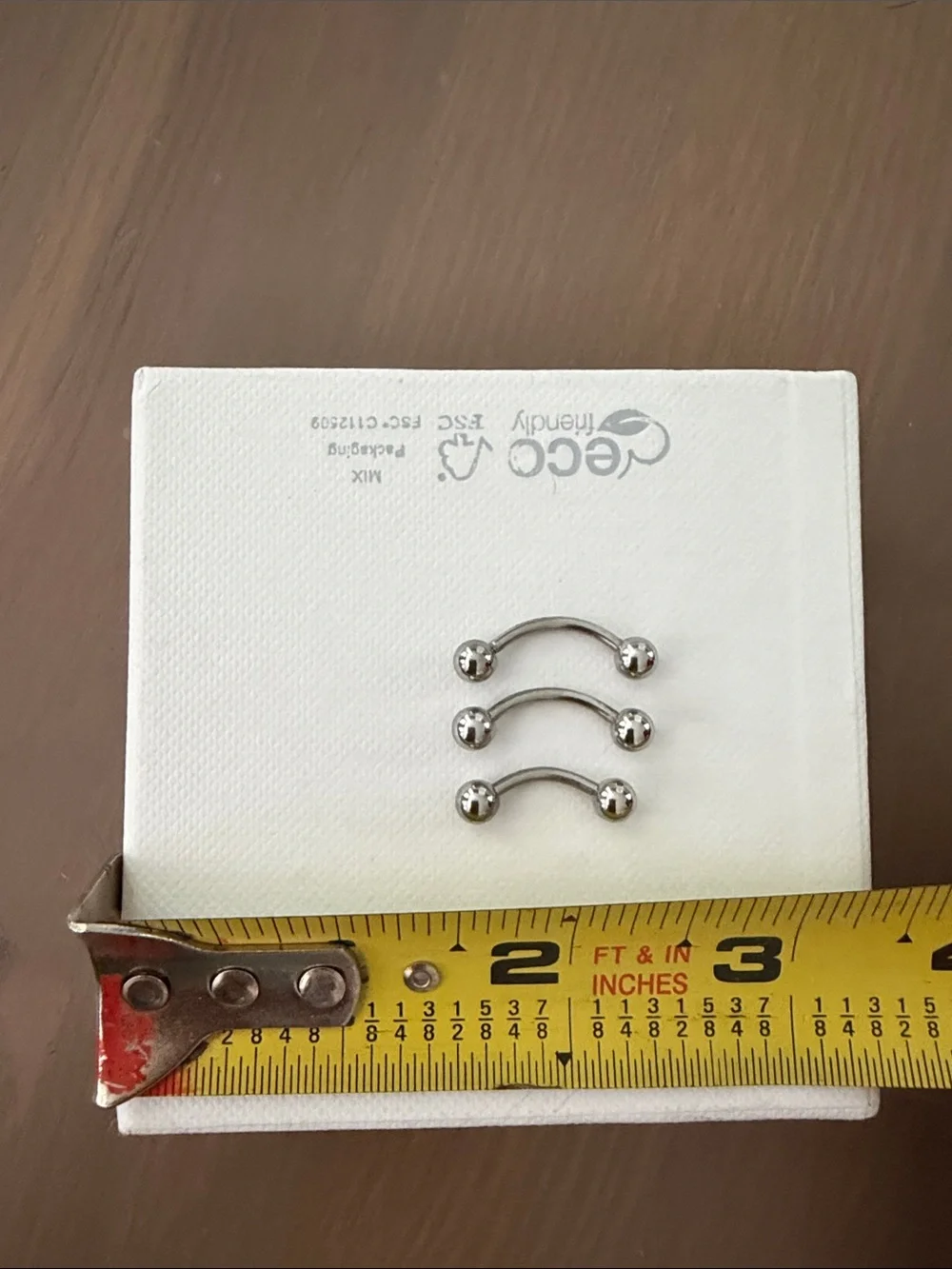 Silver-colored Curved Barbell Set - Silver Curved Piercing Barbells